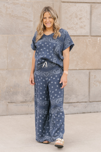 Bandana Pant - Navy