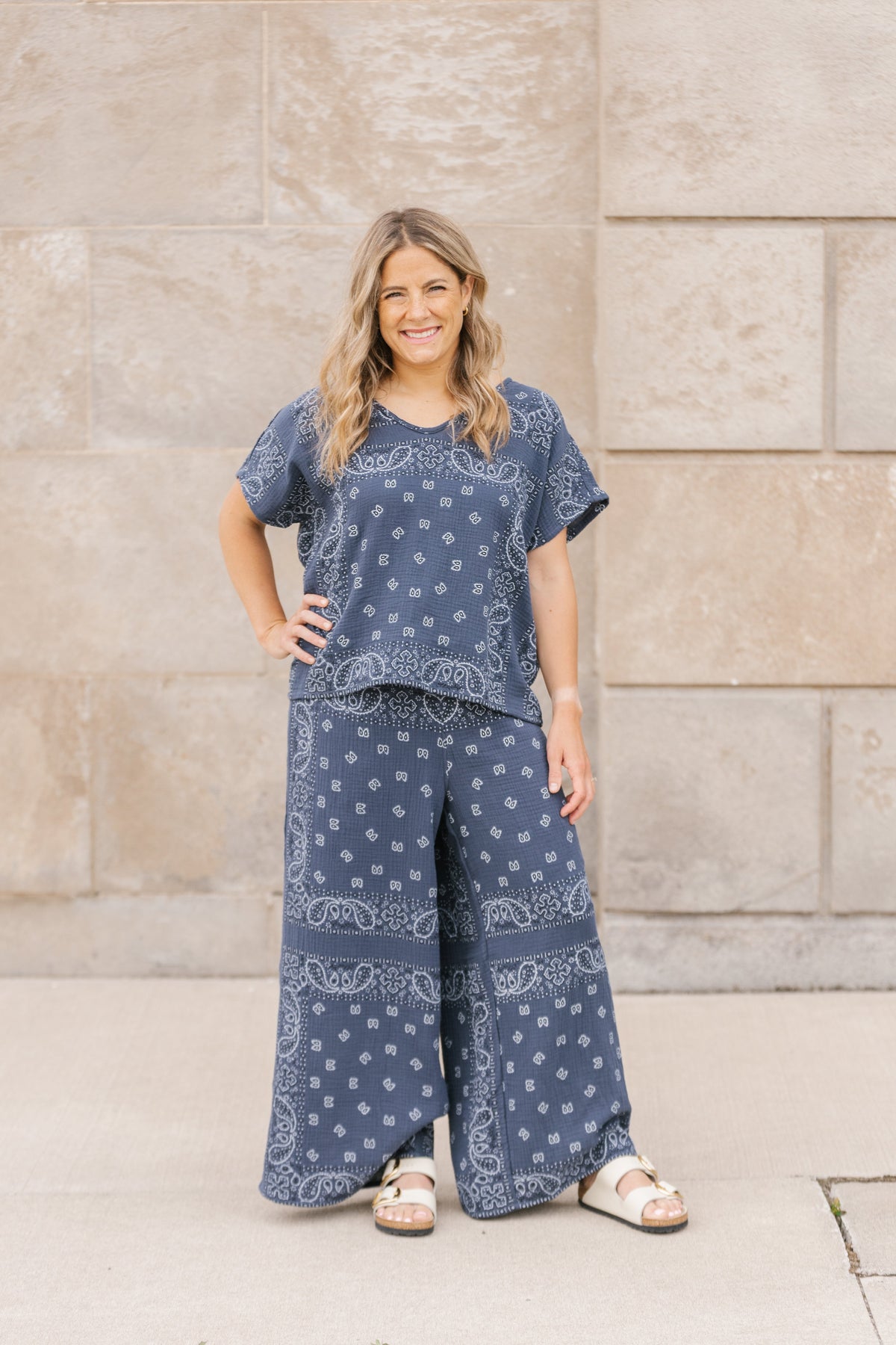 Bandana Pant - Navy
