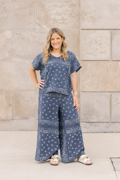 Bandana Pant - Navy