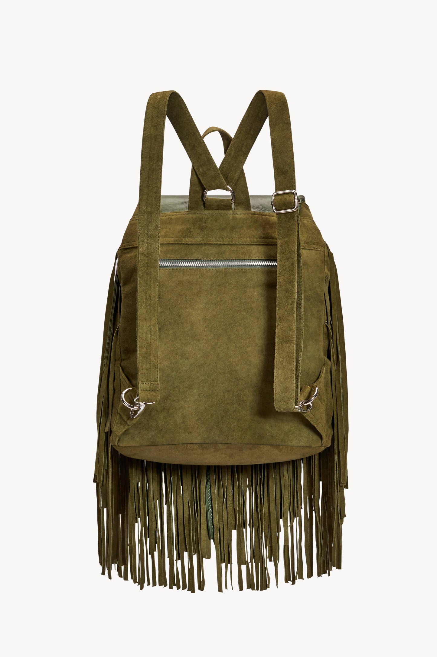 Akaroa Rose Backpack - Olive/Turquoise