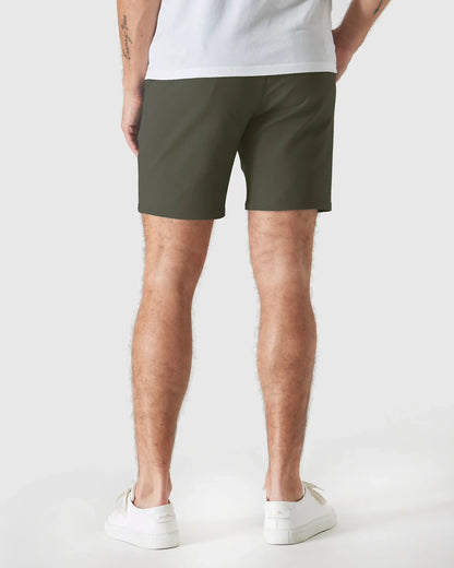 Comfort Chino Shorts 7" - Military Green