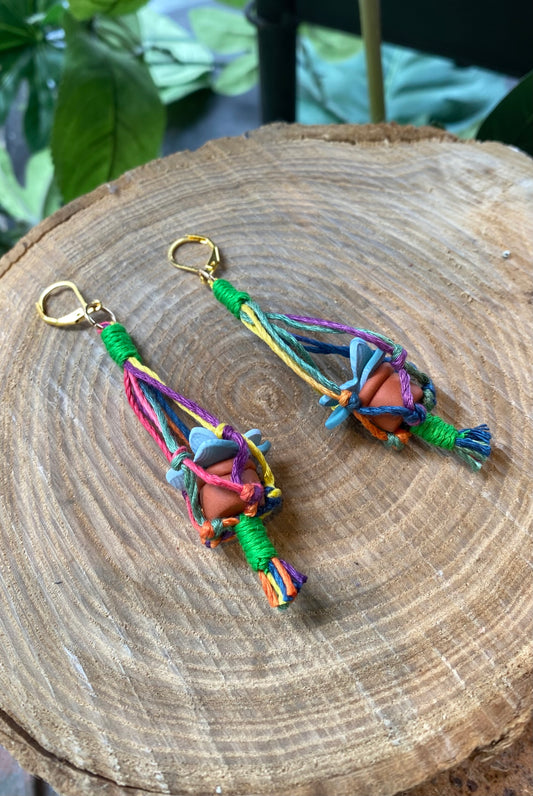 Hanging Plants - Colorful Macrame *E39