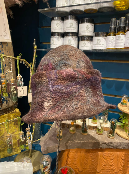 Brown Multi-Brim Hat * #20