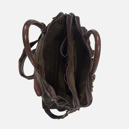 Boomsma Leather Messenger Bag - Brown - La De Da
