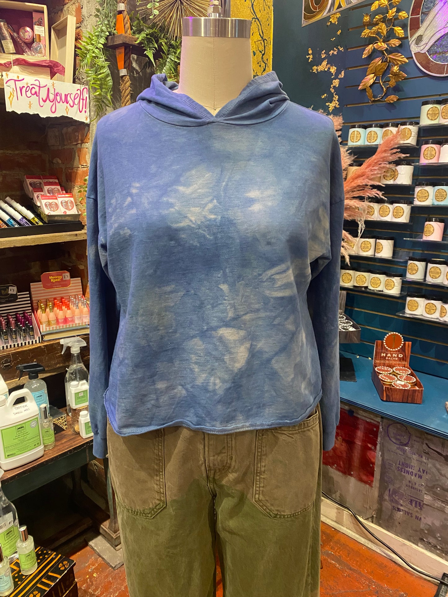 Custom Dyed Hoodie - Dark Sky