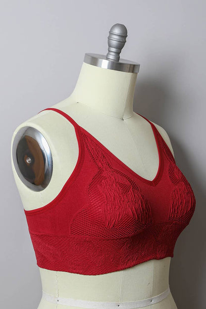 Curve Textured Seamless Padded Brami - Multiple Colors