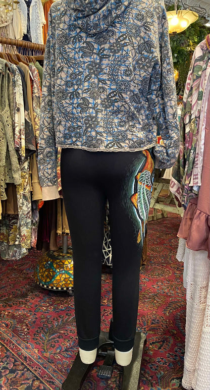 Koi Fish Black Zenana Sweatpants- Thom Little*