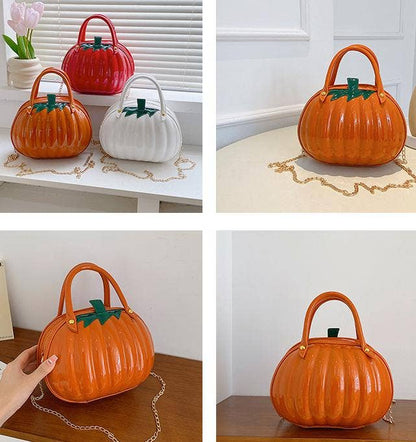 Halloween pumpkin funny cartoon crossbody bag