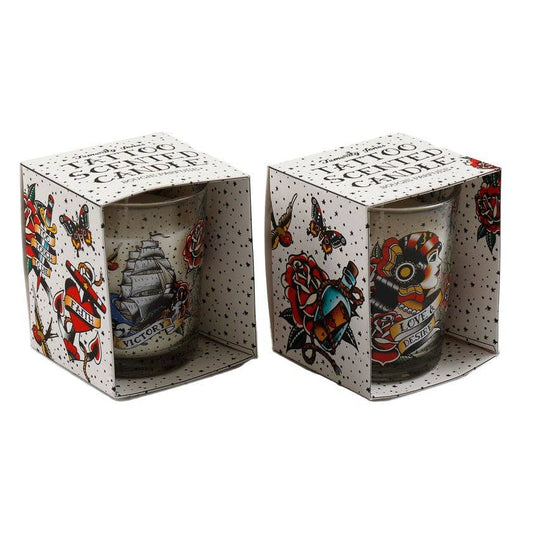 10cm Tattoo Boxed Candle (Pick Style)