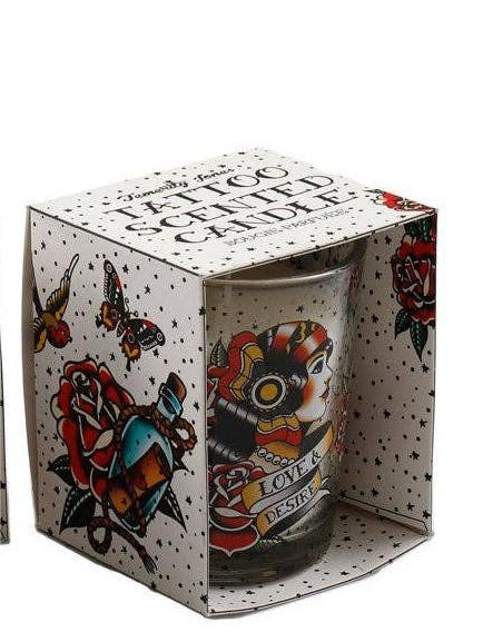 10cm Tattoo Boxed Candle (Pick Style)