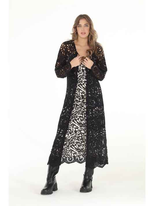 Crochet Duster - Black