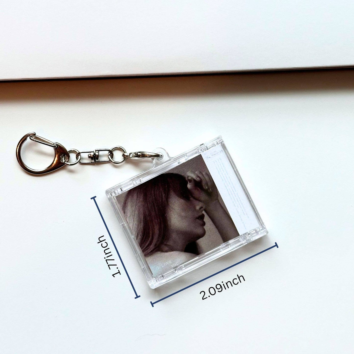 'Hit Clips' Mini CD Case Keychain - Taylor Swift TTPD - Down Bad