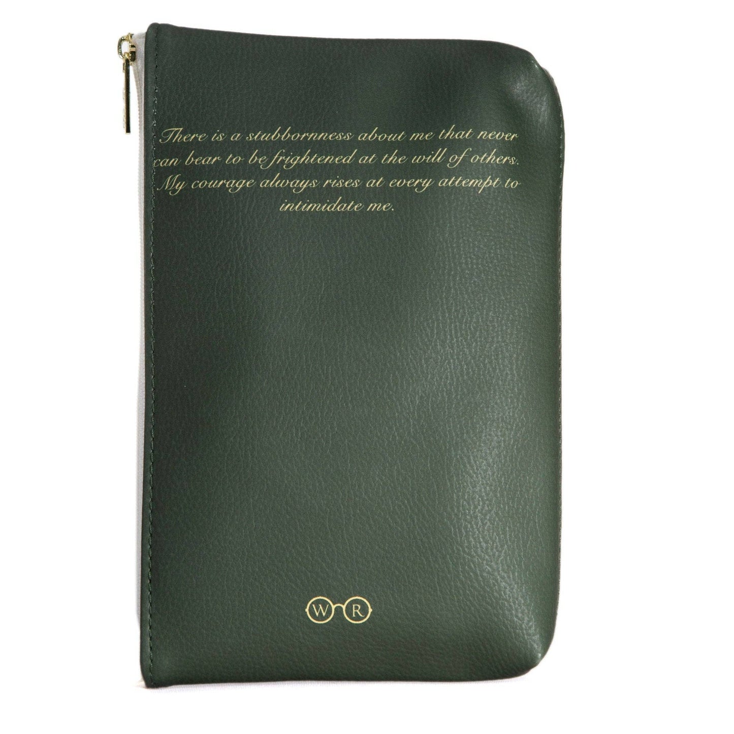 Pride and Prejudice Green Makeup Pouch