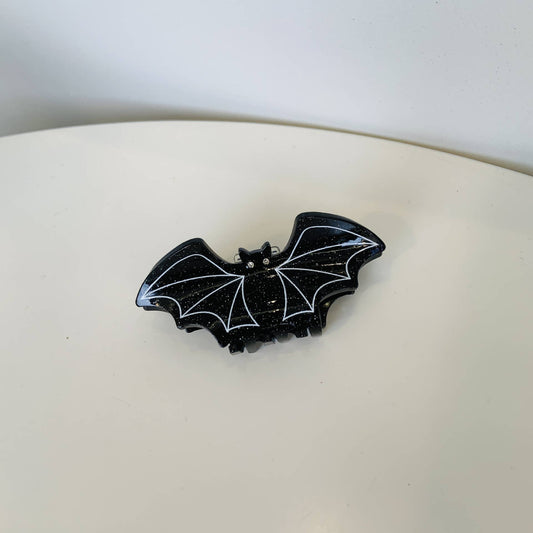 Halloween hair claws - Black Bat