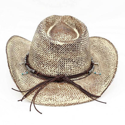 Handmade Vintage Cowboy Hat With Western Bull Head