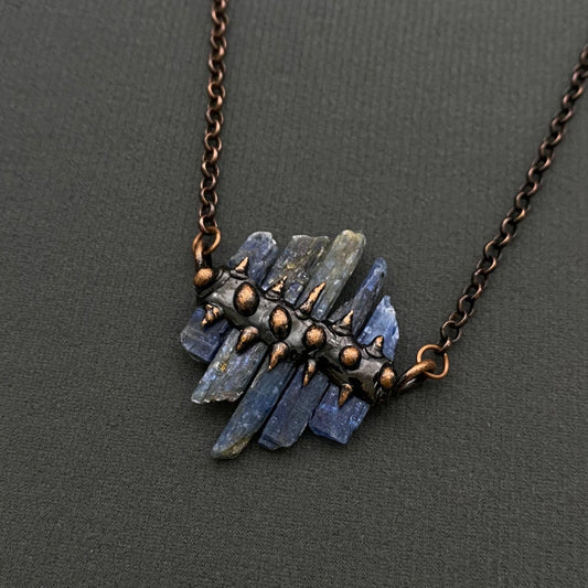 Vintage Five Kyanite Linked Pendant Necklace