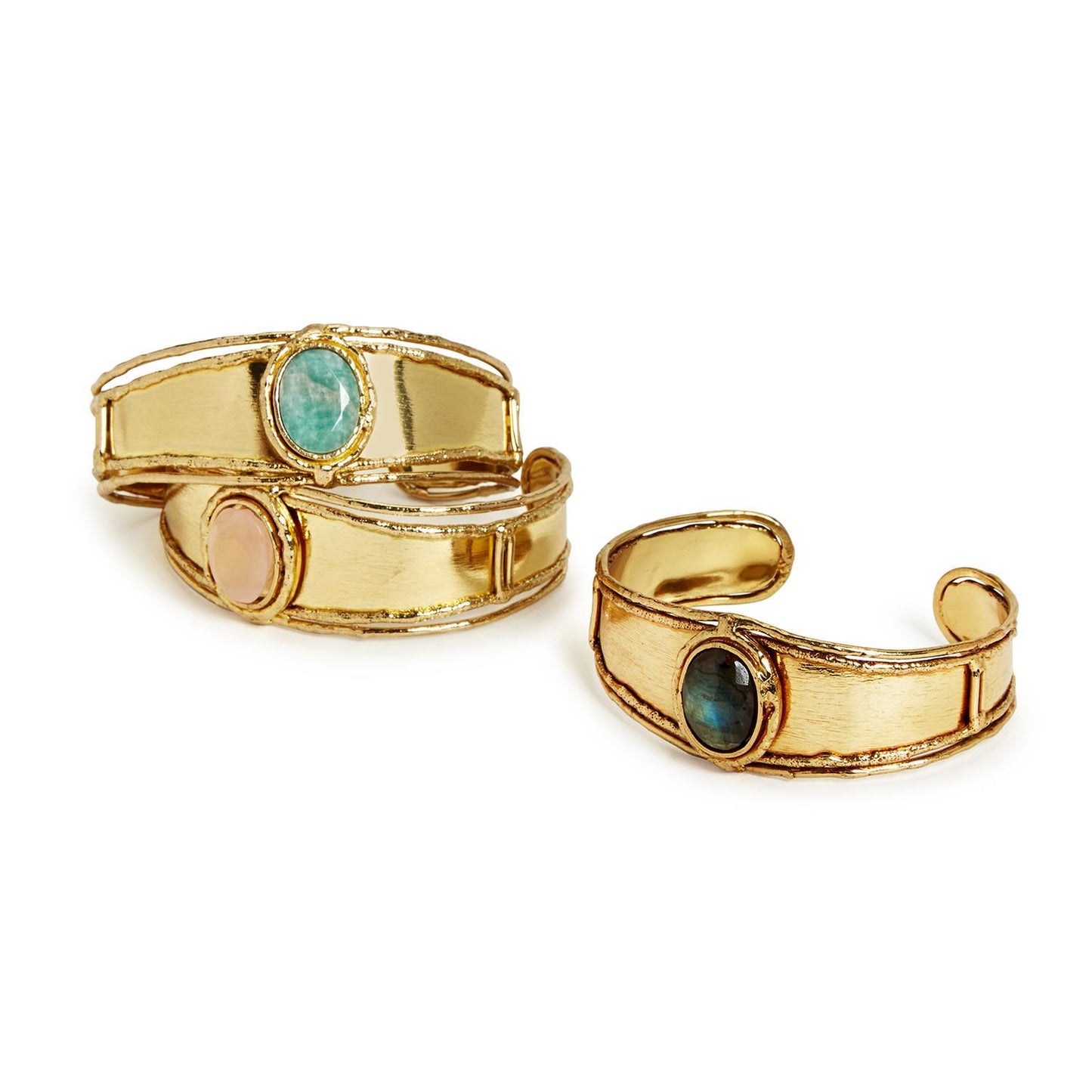 Statement Stone Cuff (Choose Color)