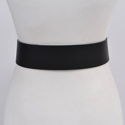 Swirl Metal Buckle Belt - Black Gold