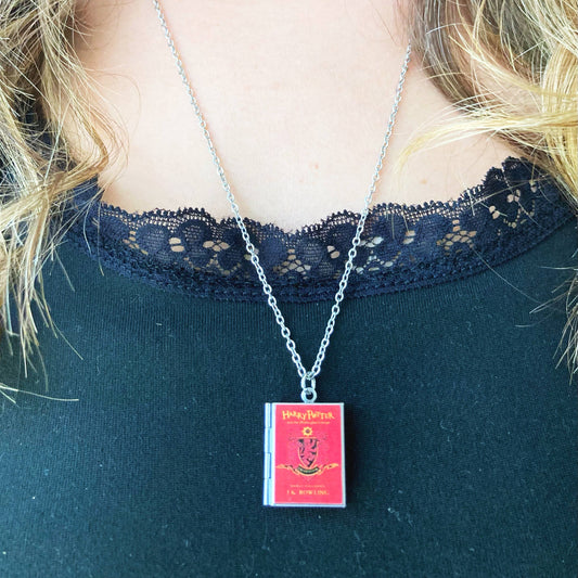 Book Locket Harry Potter - House Gryffindor - Stainless Steel