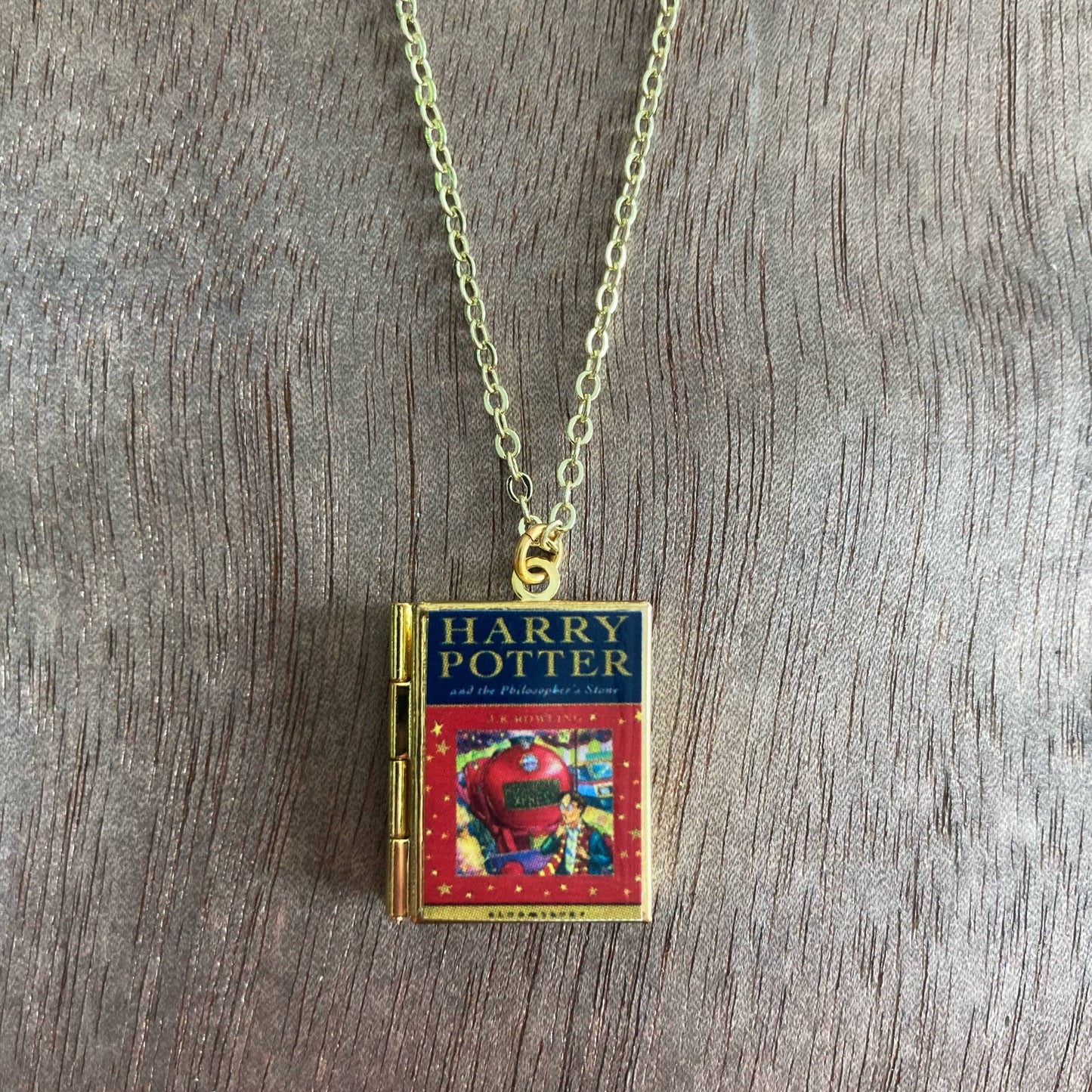 Book Locket Harry Potter - Book 1 - Brass