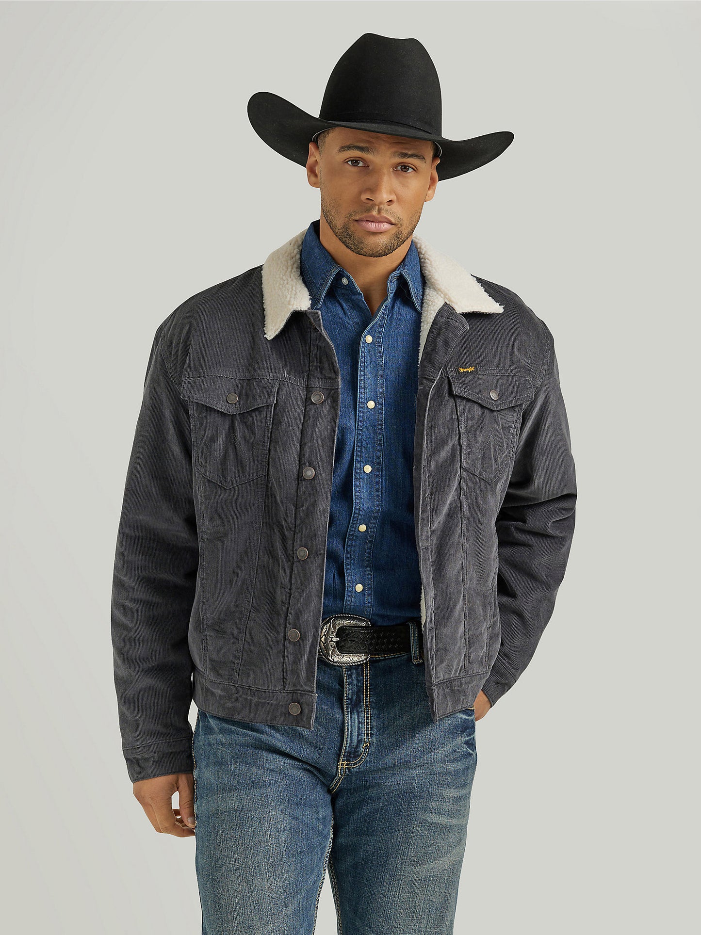 Cowboy Cut Sherpa Lined Corduroy Jacket