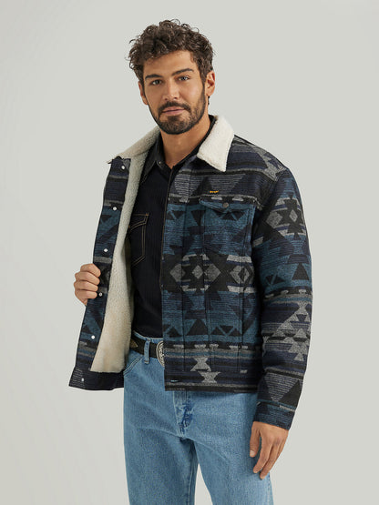 Men's Jacquard Print Jacket