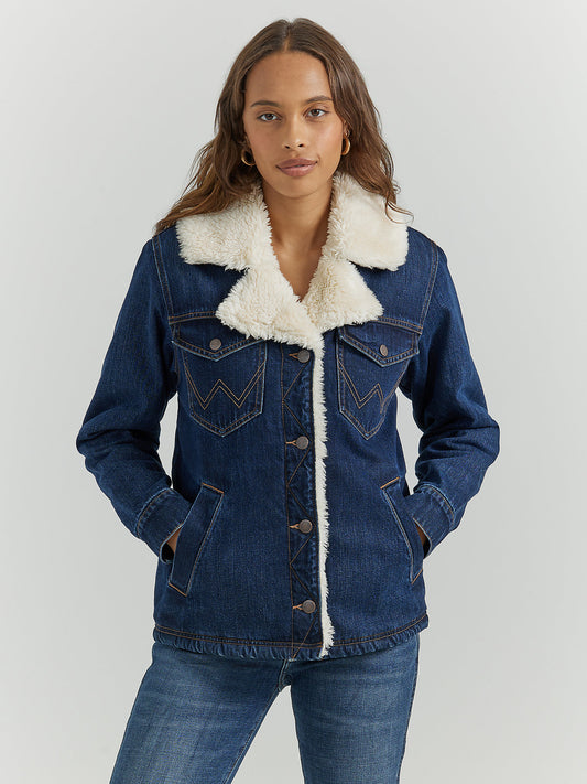 Western Sherpa Lined Denim Coat