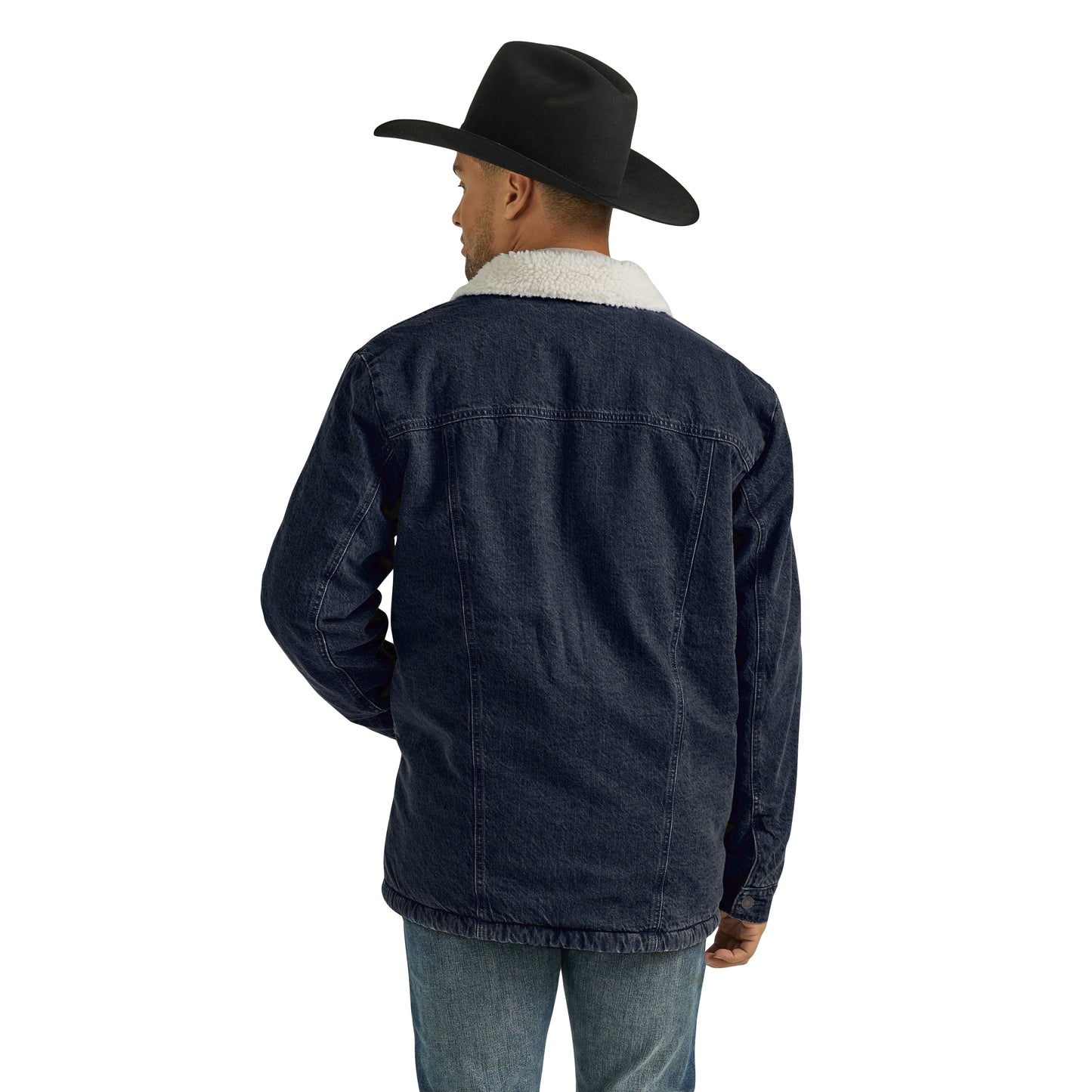 Men's Western Sherpa Lined Denim Jacket