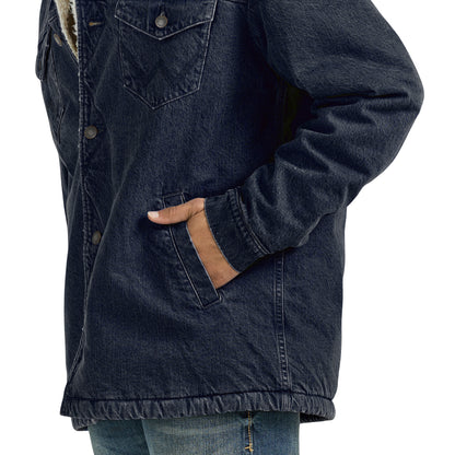 Men's Western Sherpa Lined Denim Jacket