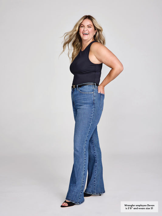 Bespoke Denim High Rise Flare Jean - Lily