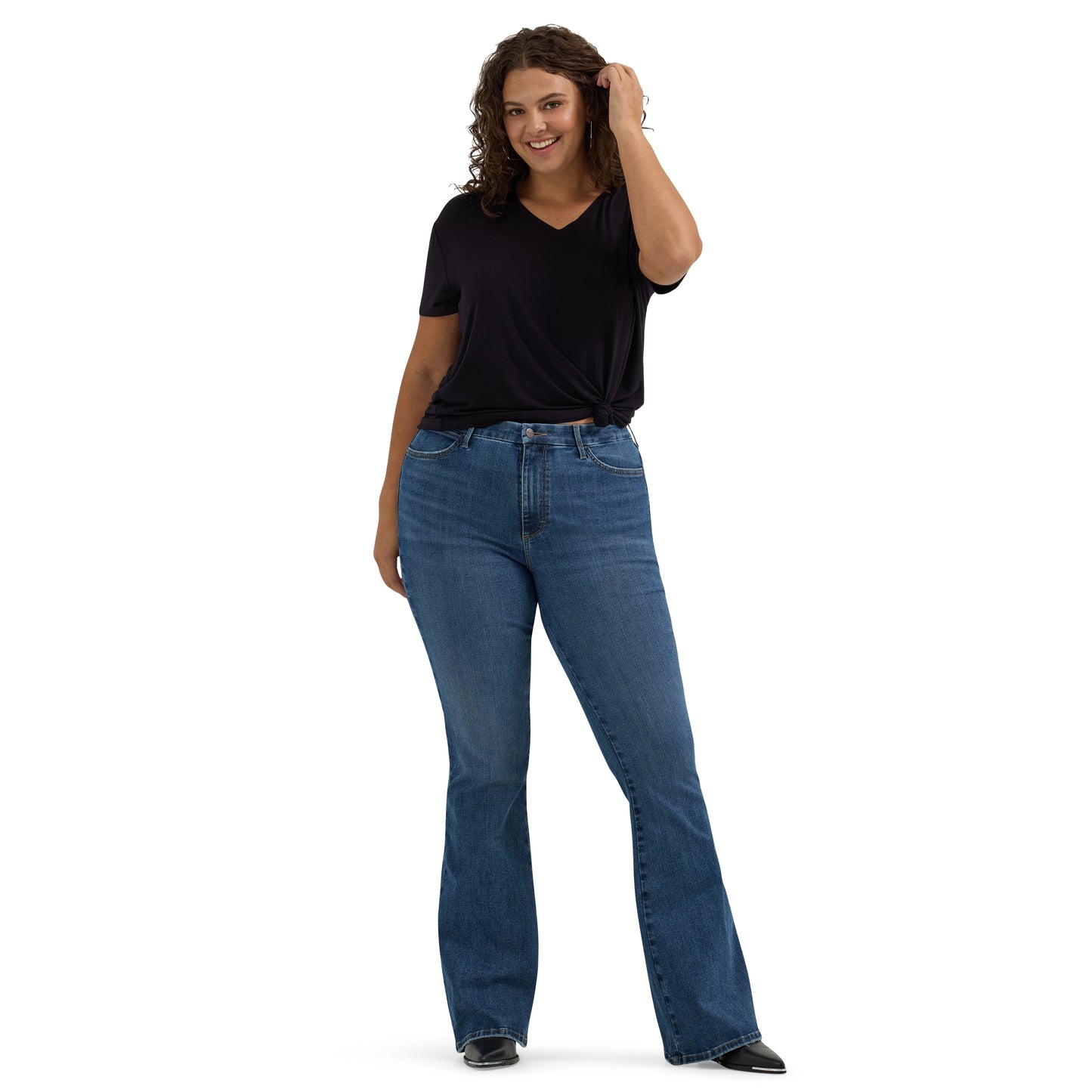 Bespoke Denim High Rise Flare Jean - Lily