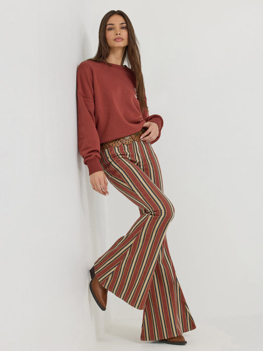 Clay Denay Stripe Bell Bottoms