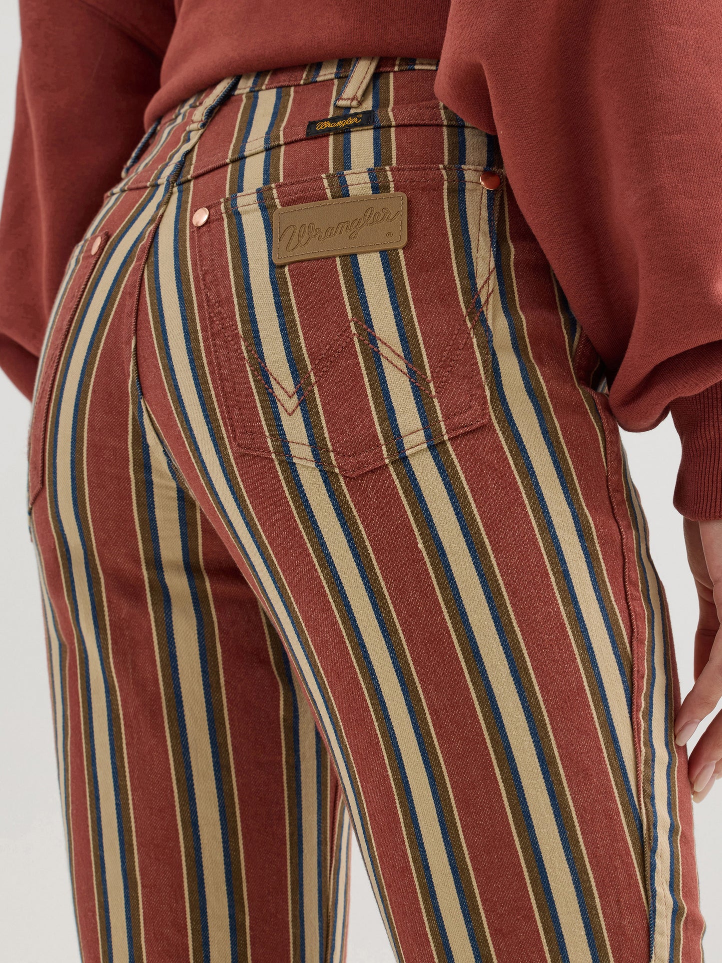 Clay Denay Stripe Bell Bottoms