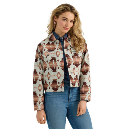 Women's Wrangler Western Printed Boyfriend Jacket