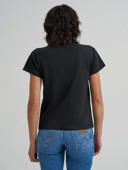 Midnight Rodeo Retro Regular Fit Tee - Black