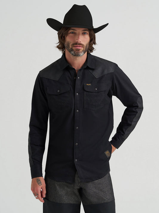 Men's Filson x Wrangler Adventure Shirt - Black