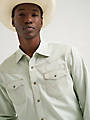 Mens Western Snap Solid Shirt - Mint
