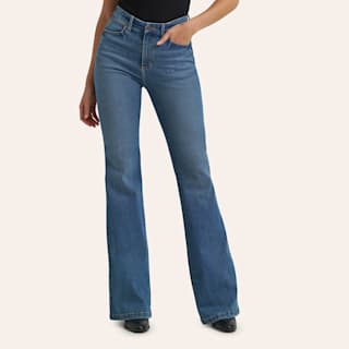 Bespoke Flare Medium Wash Denim Jean - Lara