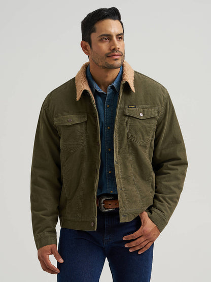 Cowboy Cut Sherpa Lined Corduroy Jacket