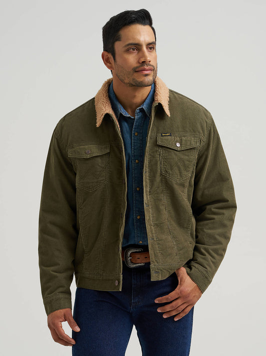 Cowboy Cut Sherpa Lined Corduroy Jacket