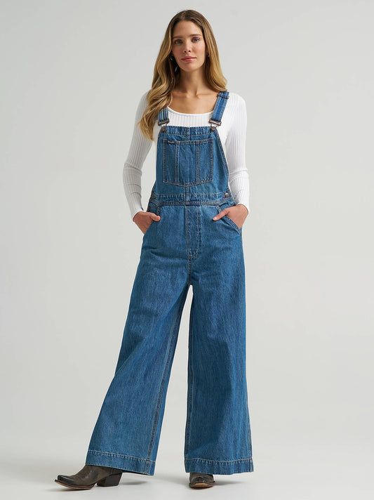 Wide Leg Overall High Rise