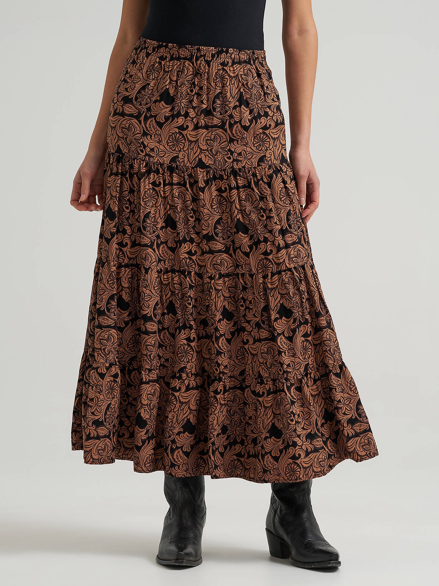 Retro Punchy Skirt - Black