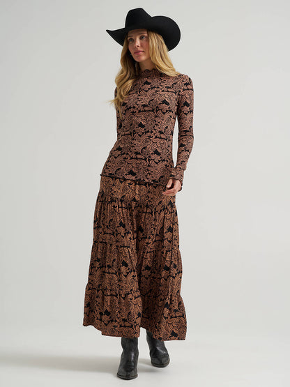 Retro Punchy Skirt - Black