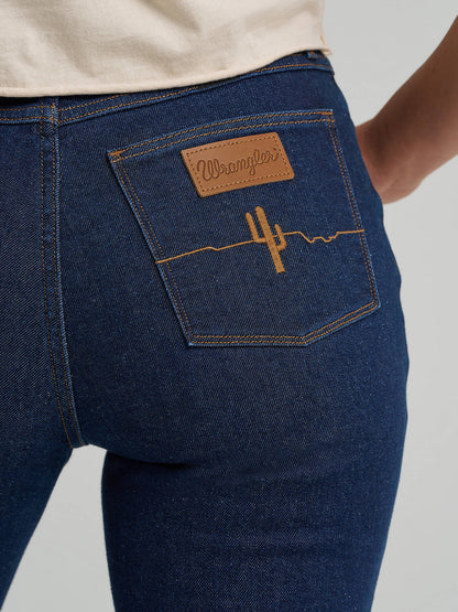 Flare Embroidered Pocket Jean