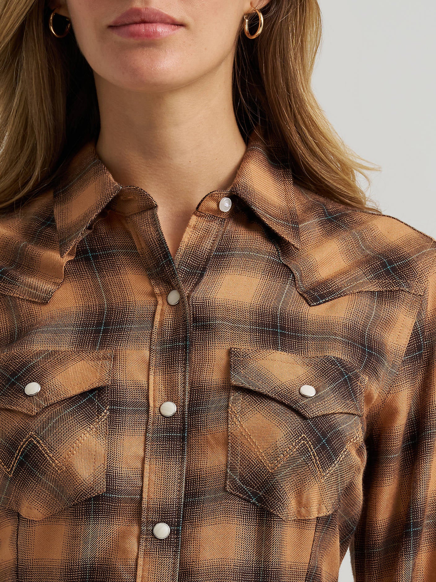 Retro Vintage Maxi Shirt Dress - Brown