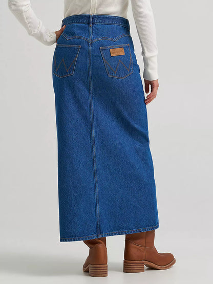 Western Seam Midi Skirt