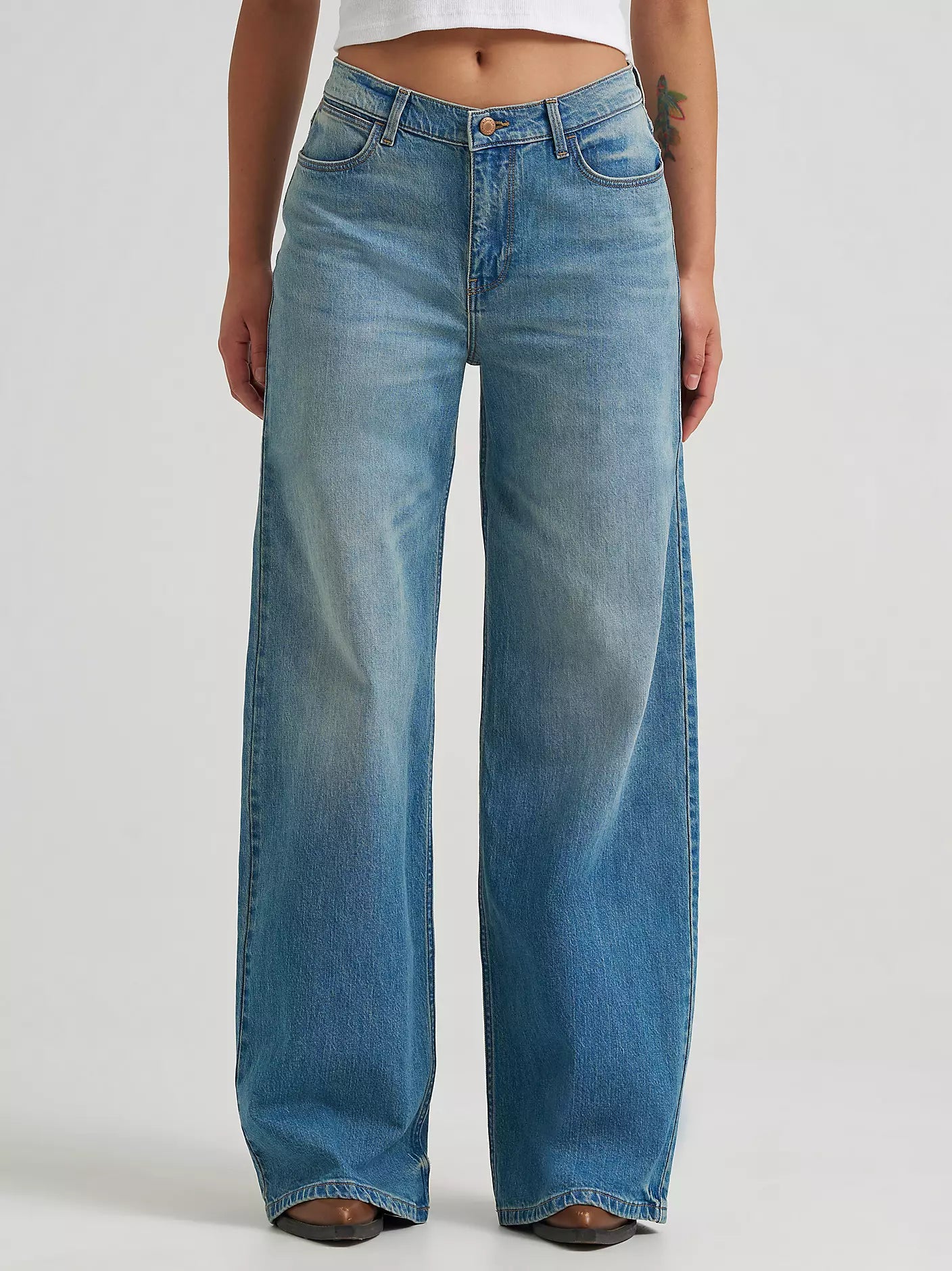 Women's Low Rise Baggy Jean - Glacier