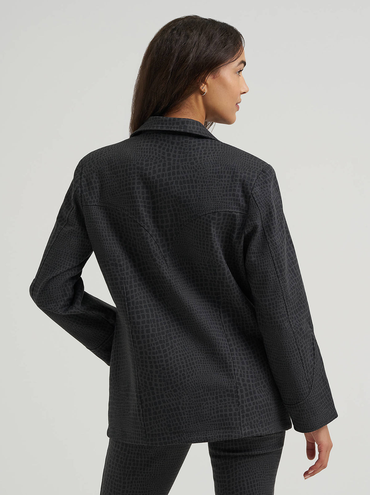 Crocodile Print Blazer