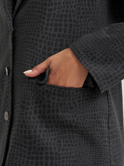 Crocodile Print Blazer