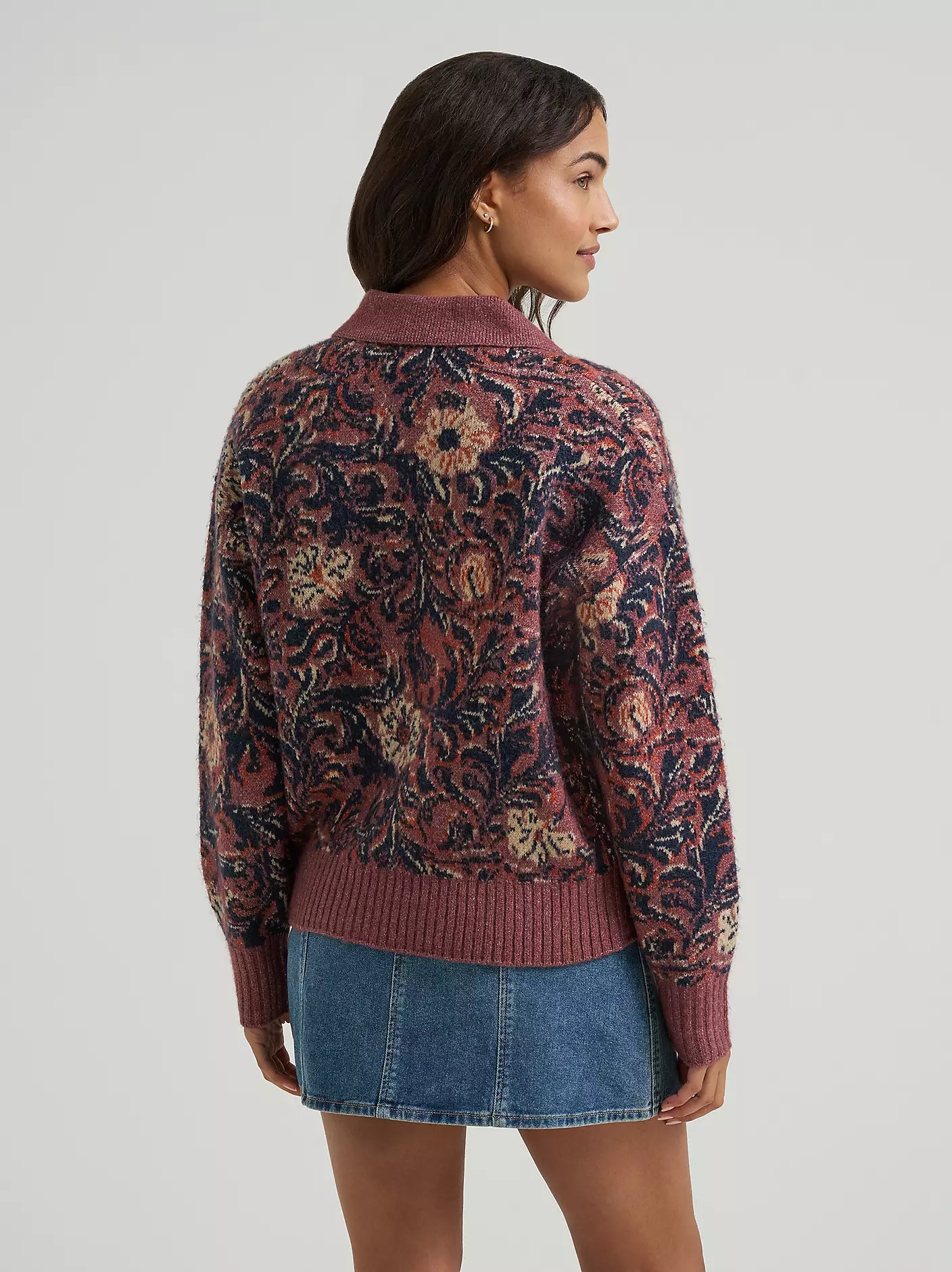 Ranch Polo Floral Sweater